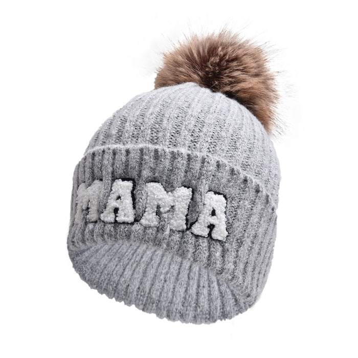 Cosycombe MAMA Beanie with Pompom, Matching MINI Set