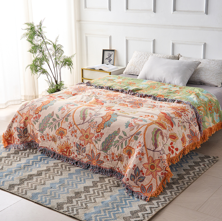 Cosycombe™ Lightweight Patterned Throw Blanket for Sofa, Bed and Travel