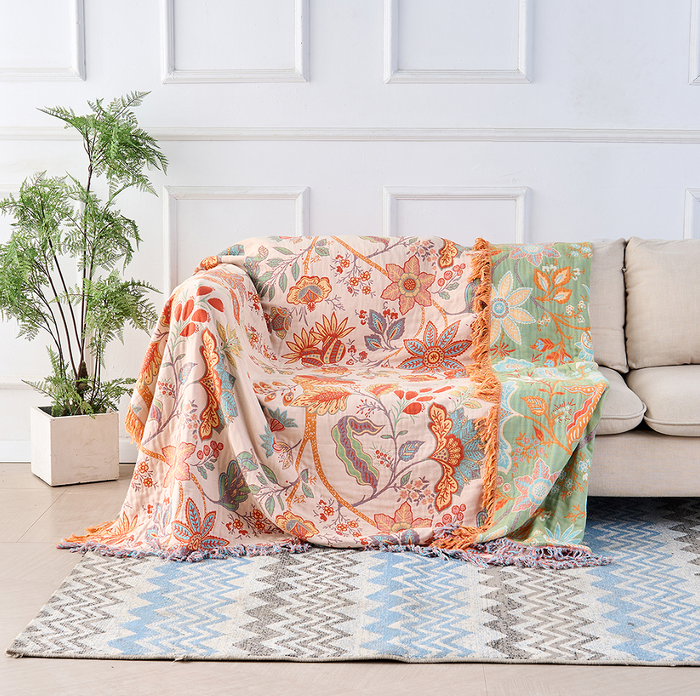 Cosycombe™ Lightweight Patterned Throw Blanket for Sofa, Bed and Travel