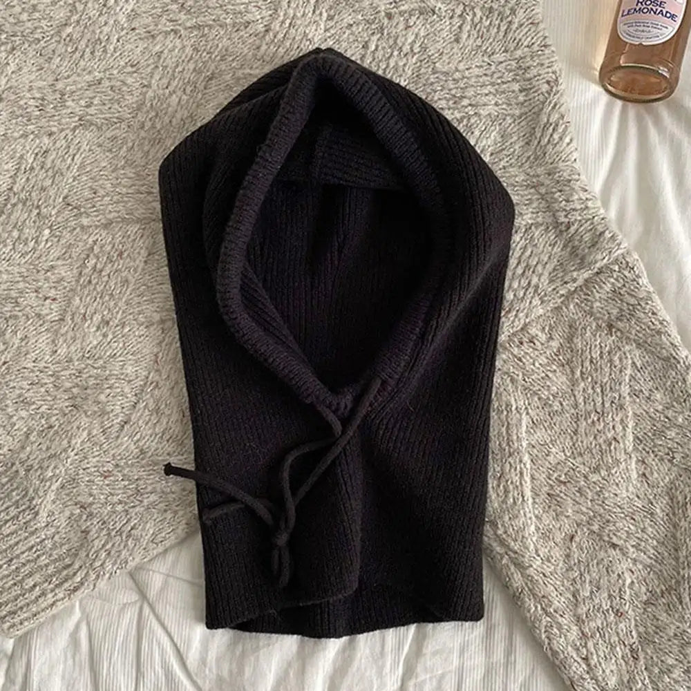 Cosycombe™ Knitted Hooded Balaclava and Neck Warmer in Soft Cashmere Knit