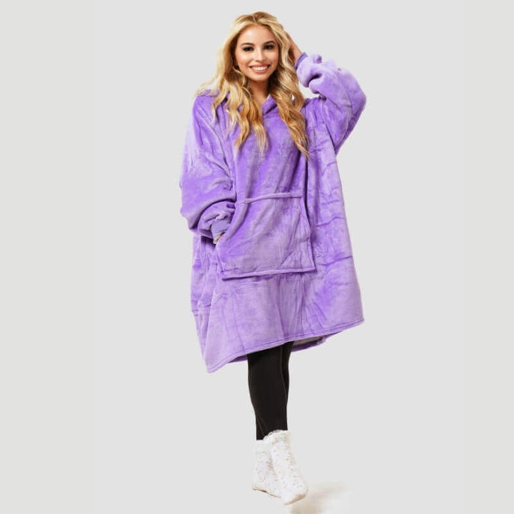 Cosycombe™ Sherpa Blanket Hoodie – Oversized Cosy Warmth, One Size