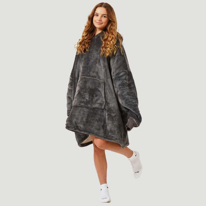 Cosycombe™ Sherpa Blanket Hoodie – Oversized Cosy Warmth, One Size
