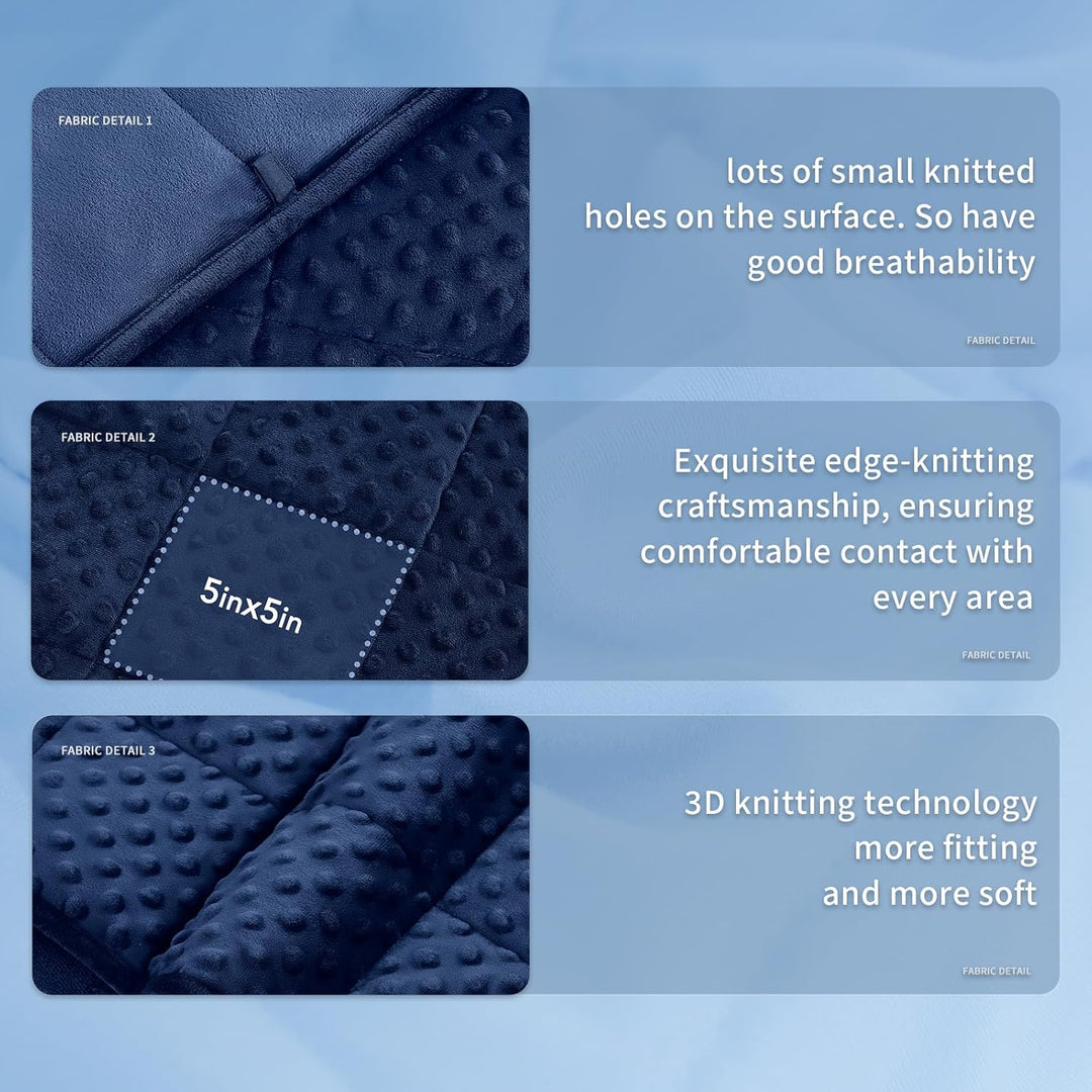Cosycombe™ Dotted Weighted Blanket with Breathable Cooling Microfibre