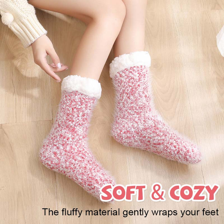 Cosycombe™ Sherpa-Lined Non-Slip House Socks for Toasty Feet