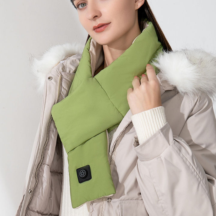 Cosycombe™ Cotton Heated Scarf with 3 Heat Levels and 7-Hour Battery