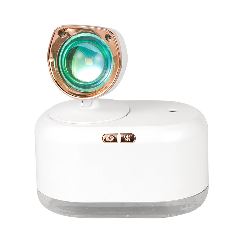 2 In 1 Wireless Sunset Lamp Humidifier With 300ml Tank