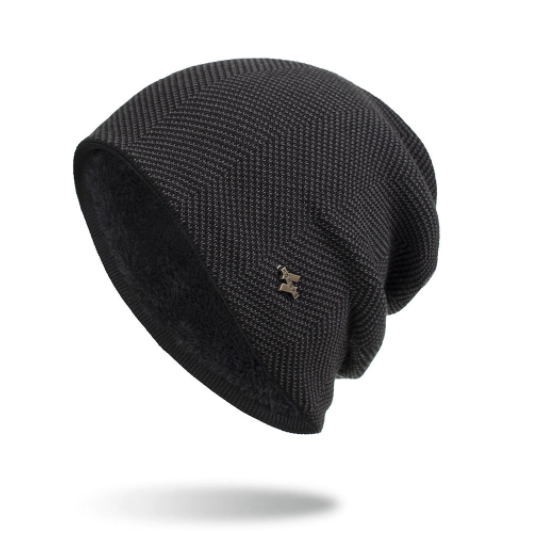 Cosycombe Slouchy Knitted Beanie with Thick Plush Lining