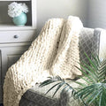Cosycombe™ Chunky Cable Knit Throw With a Gently Weighted Feel