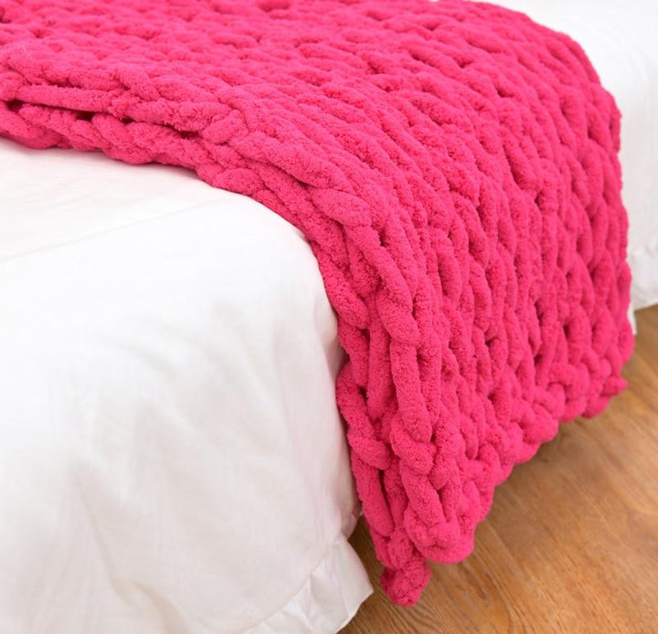 Cosycombe™ Chunky Cable Knit Throw With a Gently Weighted Feel