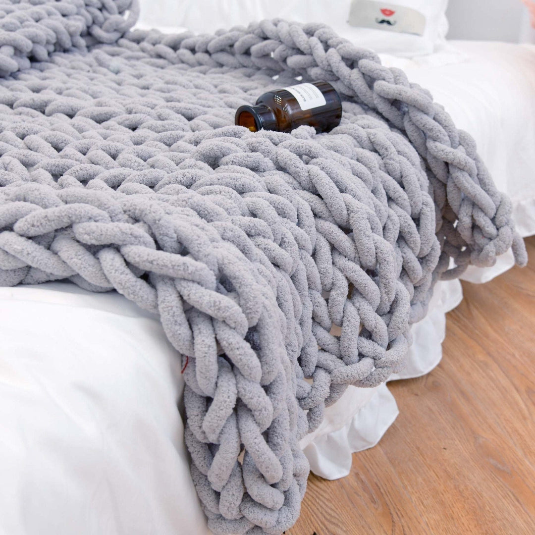 Cosycombe™ Chunky Cable Knit Throw With a Gently Weighted Feel
