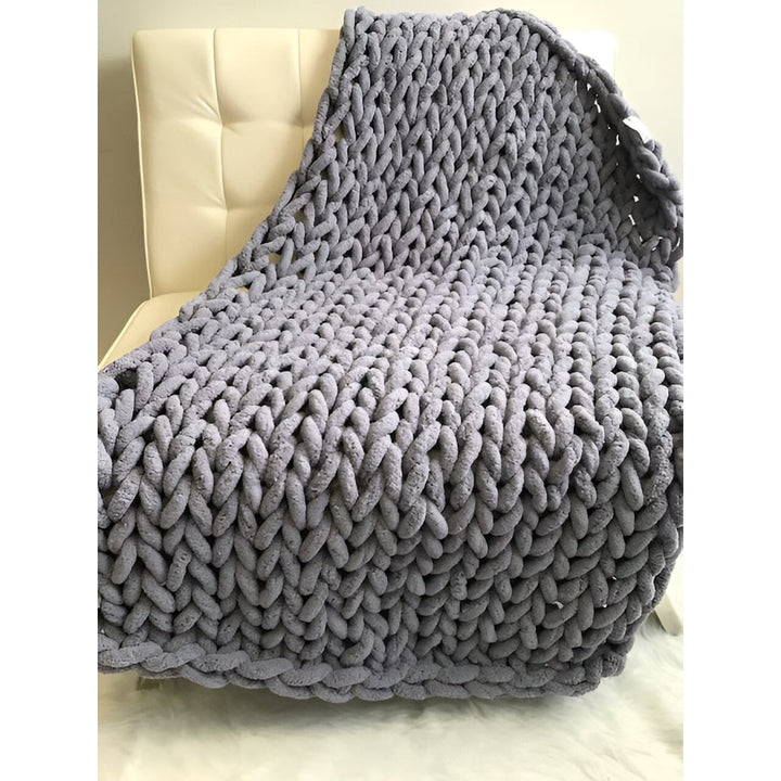 Cosycombe™ Chunky Chenille Knit Throw with Oversized Loop Stitches
