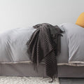 Cosycombe™ Chunky Popcorn Knit Throw with Fringe, Super Soft 127 x 170 cm