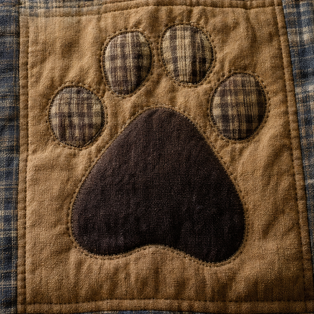 Cosycombe™ Paw Print Flannel Blanket – Soft on Both Sides for Sofa and Bed