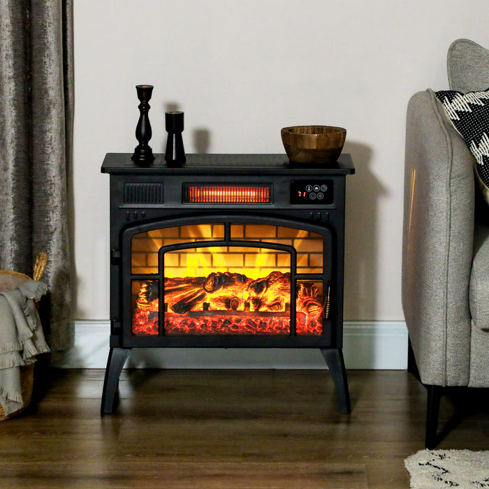 Cosycombe 3-Sided Electric Fireplace 1500W with Infrared Heat