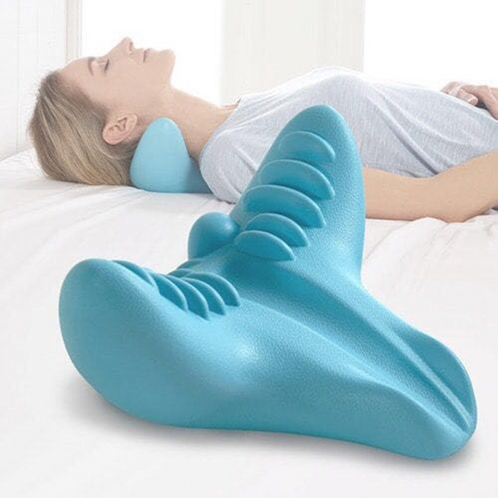 Cosycombe Contoured foam neck pillow with massage nodes