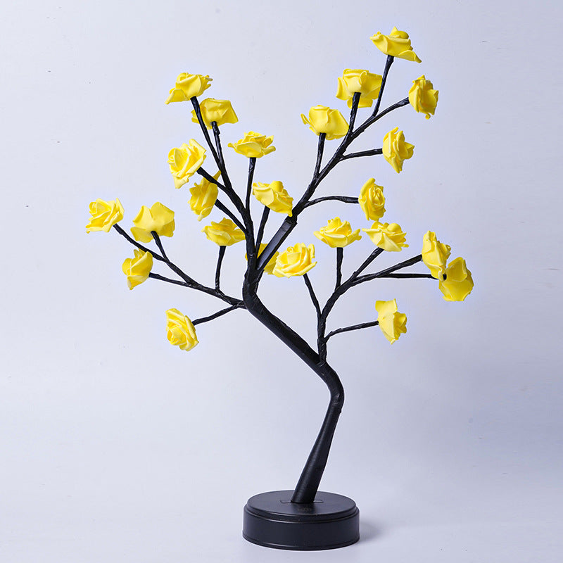 LED Rose Tree Lamp – USB Flower Night Light Gift