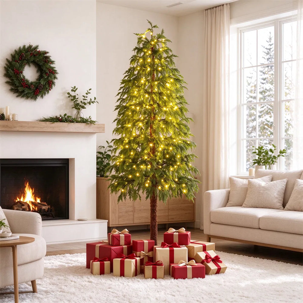 Cypress style pre-lit Christmas tree