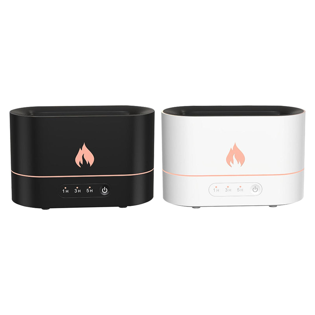 Square Flame Aromatherapy Humidifier, Silent USB Atmosphere Light