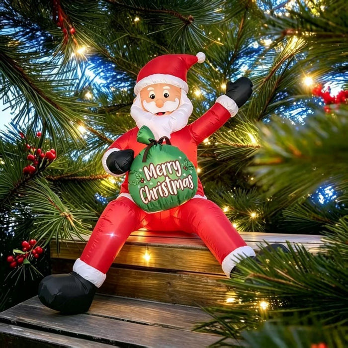 Cosycombe Inflatable Santa with gift sack, up to 2.4 m
