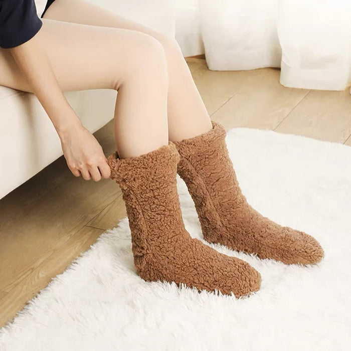 Cosycombe™ Thick Plush Fleece Bed Socks for Cosy Nights at Home