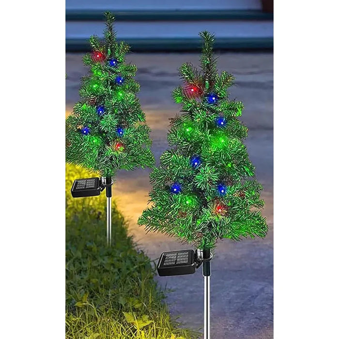 Cosycombe Solar Christmas Tree Stake Lights for the Garden