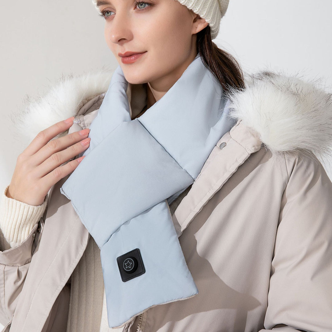 Cosycombe™ Cotton Heated Scarf with 3 Heat Levels and 7-Hour Battery