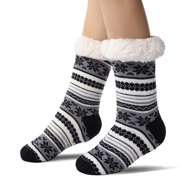 Cosycombe™ Ultra-Thick Snowflake Slipper Socks with Silicone Grips
