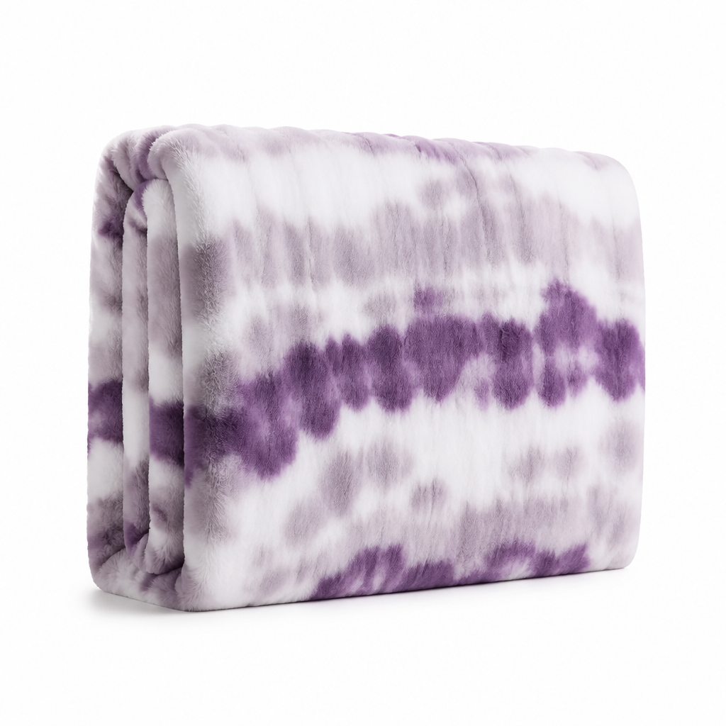 Cosycombe™ Reversible Swirl Faux Fur Blanket With Breathable Back