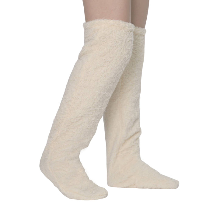 Cosycombe Over the Knee Fuzzy Socks, Leg Warmer in One