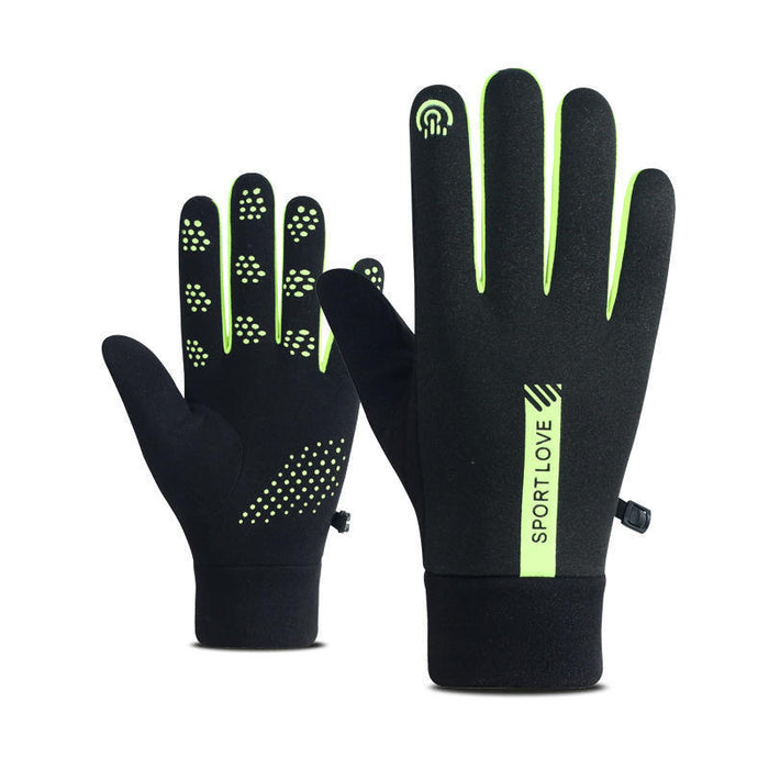 Cosycombe Water Repellent Touchscreen Gloves, Fleece Lined