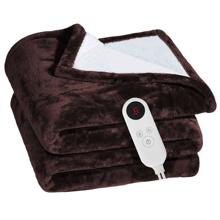 Cosycombe™ Double-Sided Flannel Heated Blanket with 6 Heat Levels