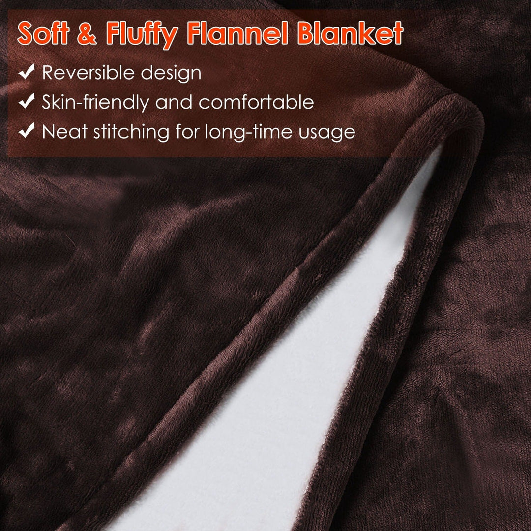 Cosycombe™ Double-Sided Flannel Heated Blanket with 6 Heat Levels