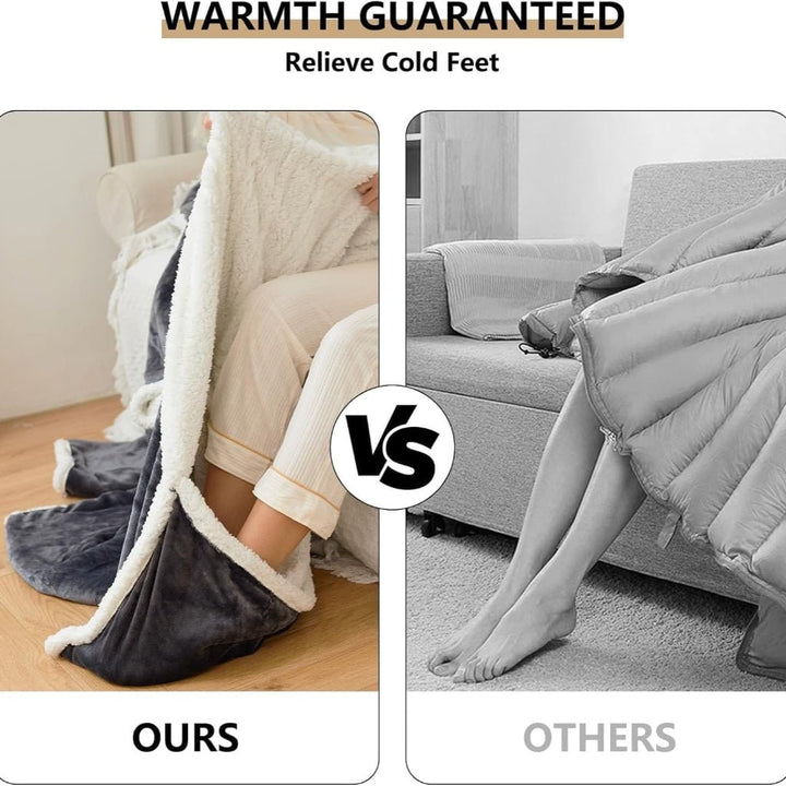Cosycombe™ Heated Wearable Blanket with Sleeves and Foot Pocket