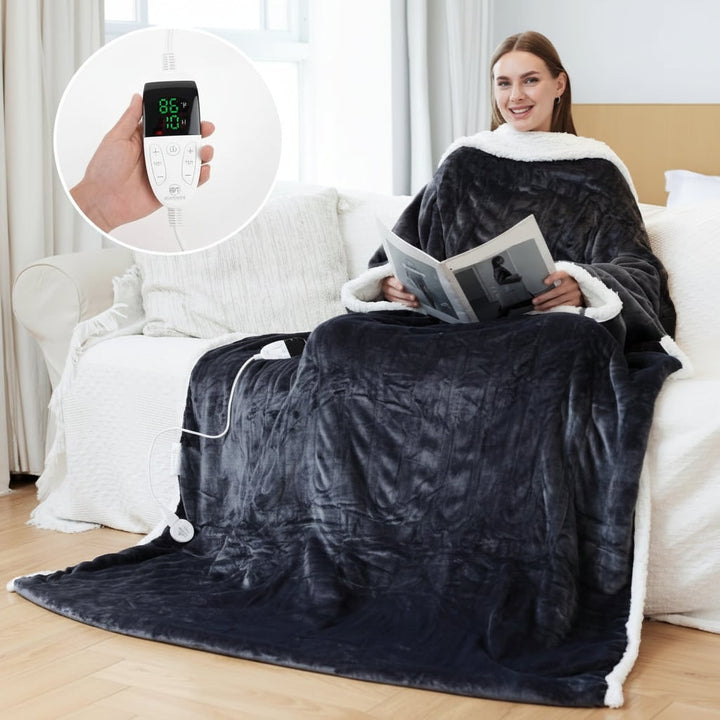 Cosycombe™ Heated Wearable Blanket with Sleeves and Foot Pocket