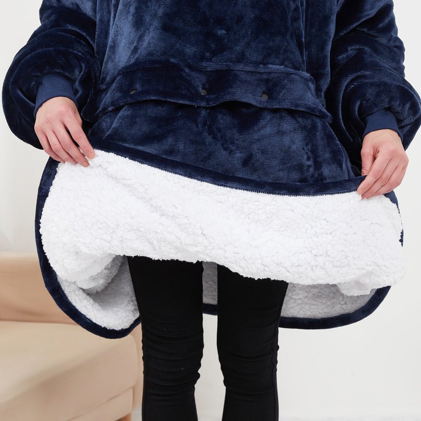 Cosycombe™ USB Heated Blanket Hoodie in Soft Flannel