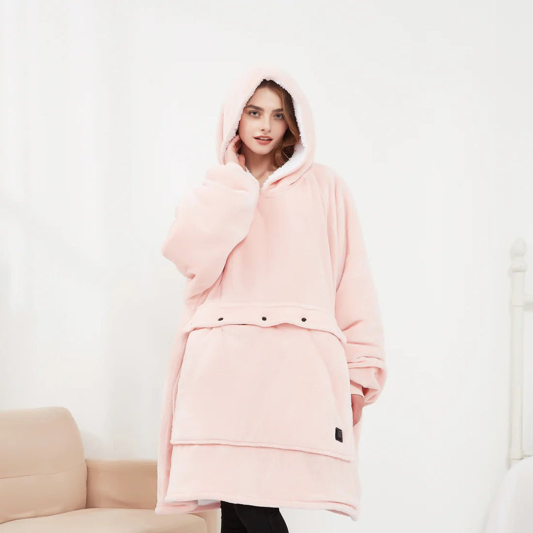 Cosycombe™ USB Heated Blanket Hoodie in Soft Flannel
