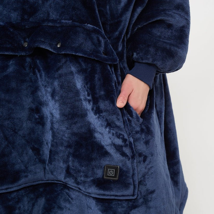Cosycombe™ USB Heated Blanket Hoodie in Soft Flannel