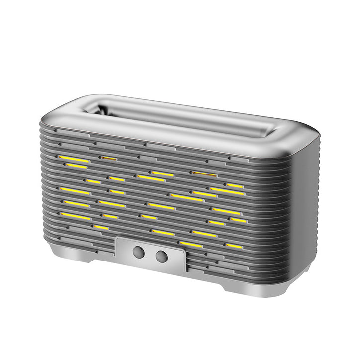 Cosycombe Large 350 ml flame diffuser with two-colour light in metallic finish