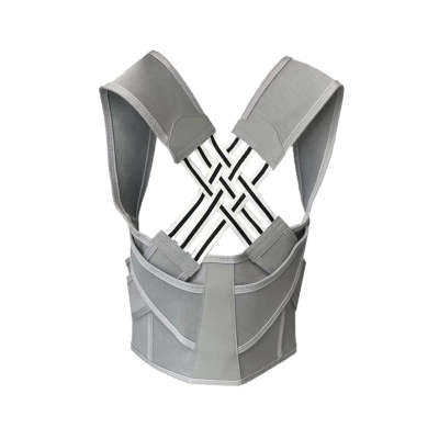 Cross-back posture brace on shoulders