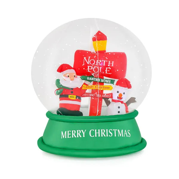Cosycombe Inflatable Snow Globe with Swirling Snow Effect