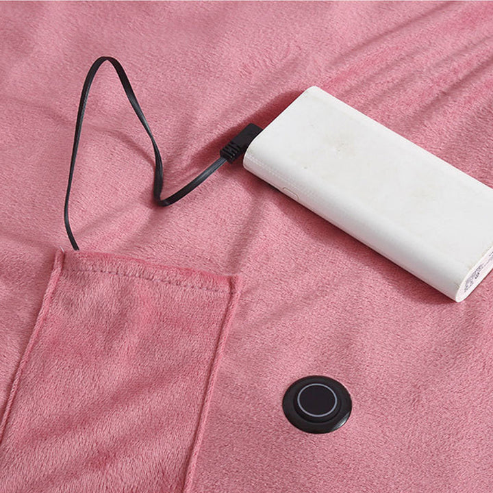 Cosycombe™ Portable USB Heated Blanket with Power Bank Pocket