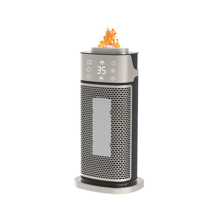 Cosycombe Tower Fan Heater 2000W with Flame-Effect Humidifier