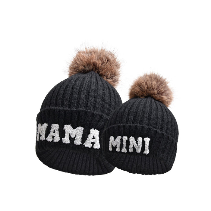 Cosycombe MAMA Beanie with Pompom, Matching MINI Set
