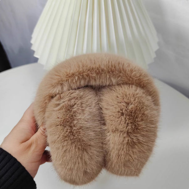 Cosycombe Fluffy Faux Fur Earmuffs that Fold Away