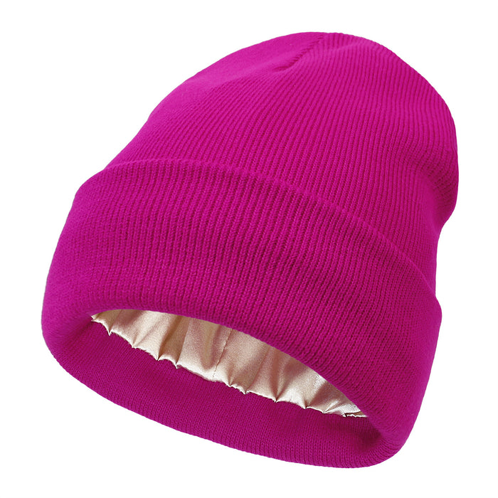 Cosycombe Satin Lined Cuffed Beanie for Smooth Hair