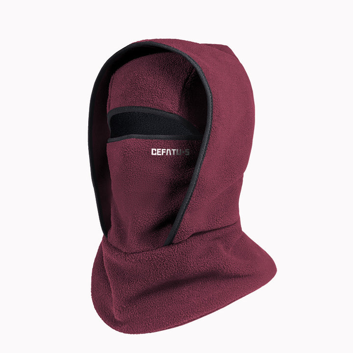 Polar fleece balaclava with eye opening