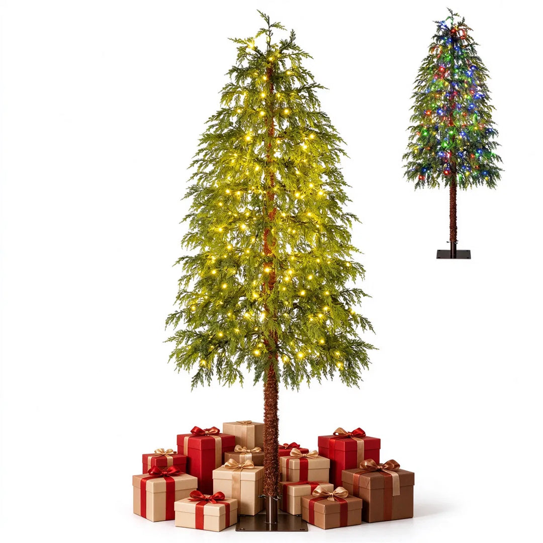 Cypress style pre-lit Christmas tree
