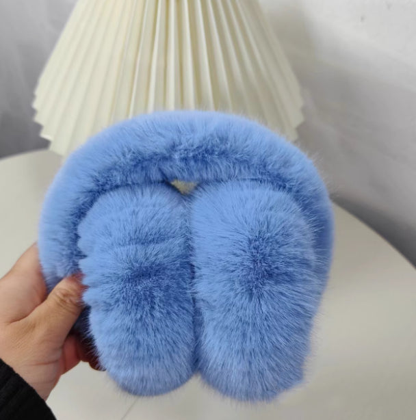 Cosycombe Fluffy Faux Fur Earmuffs that Fold Away