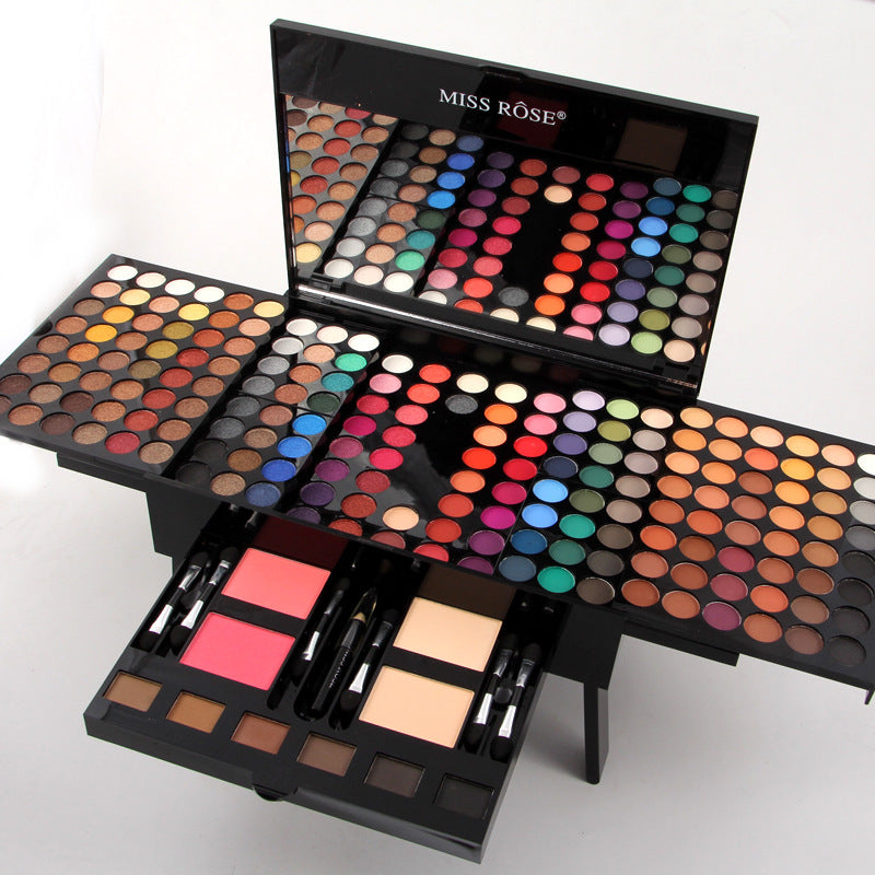 Piano-shaped makeup palette with eyeshadows