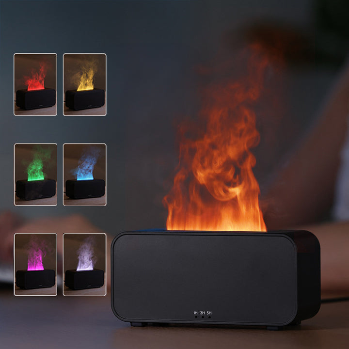 Timing Flame Aroma Diffuser With Jellyfish Smoke Ring, USB, 120ml